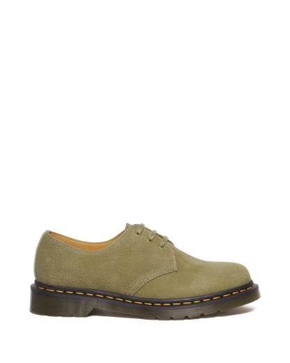 1461 Tumbled Nubuck Leather Oxford Shoes in Muted Olive