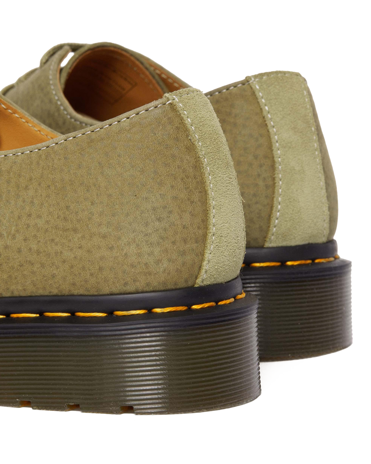 1461 Tumbled Nubuck Leather Oxford Shoes in Muted Olive