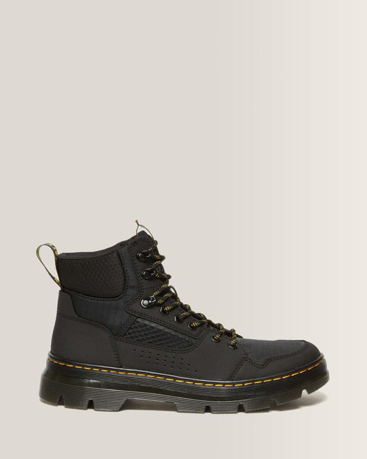 Rilla Lace Up Utility Boots in Black