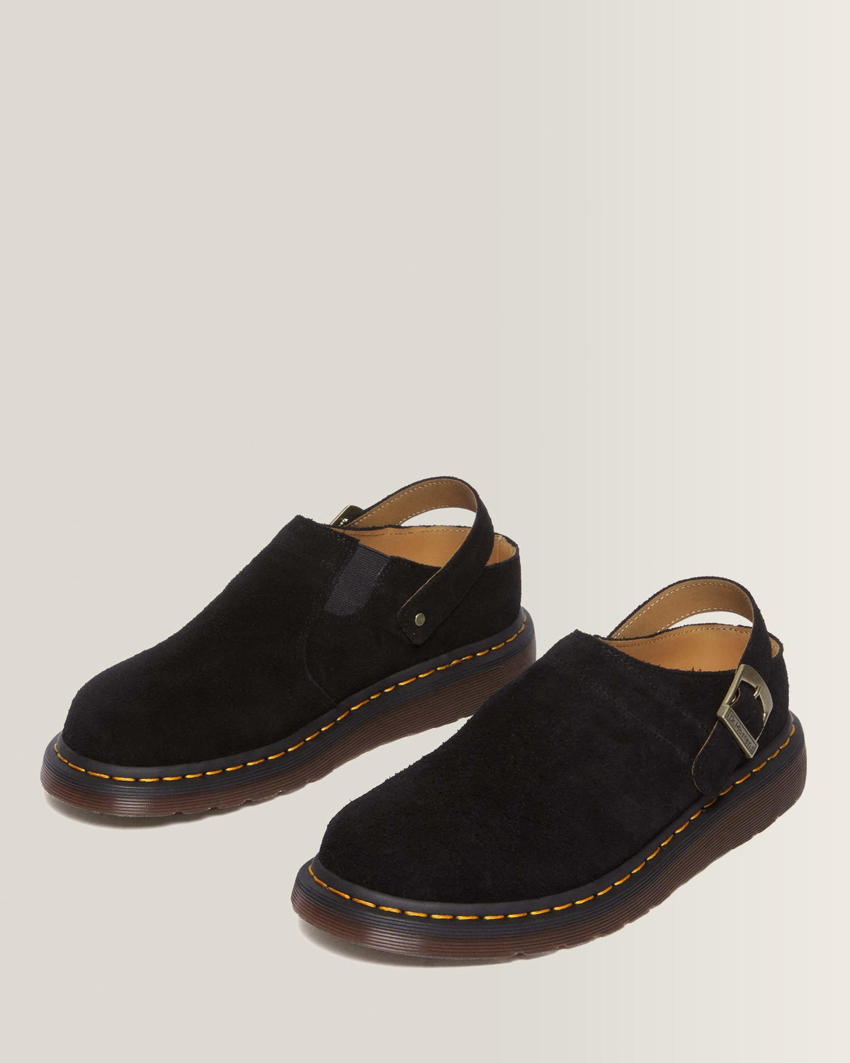 Isham Desert Oasis Suede Mules in Black