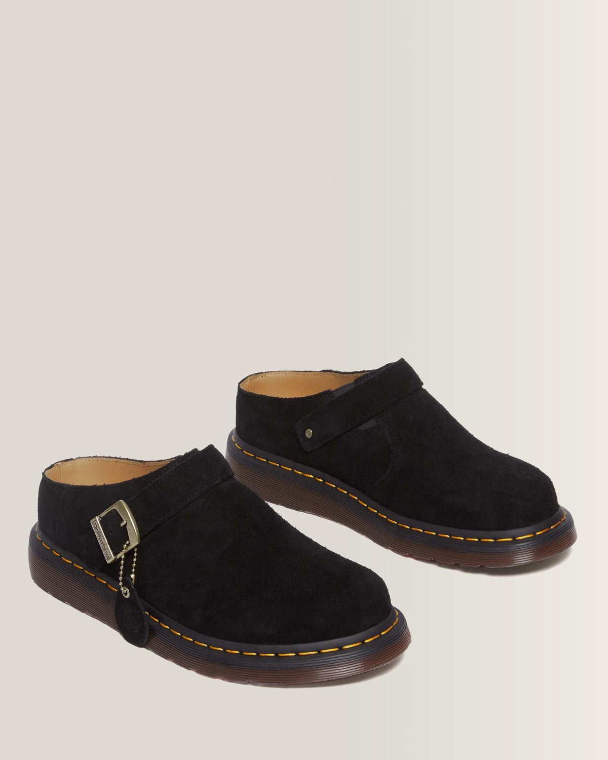 Isham Desert Oasis Suede Mules in Black