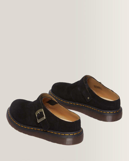 Isham Desert Oasis Suede Mules in Black
