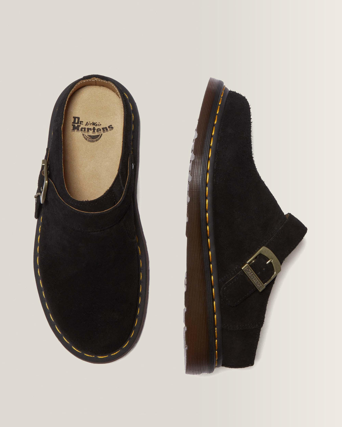 Isham Desert Oasis Suede Mules in Black