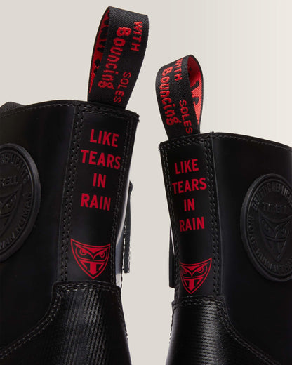 Jadon Boot WB Blade Runner Leather Platforms in Black