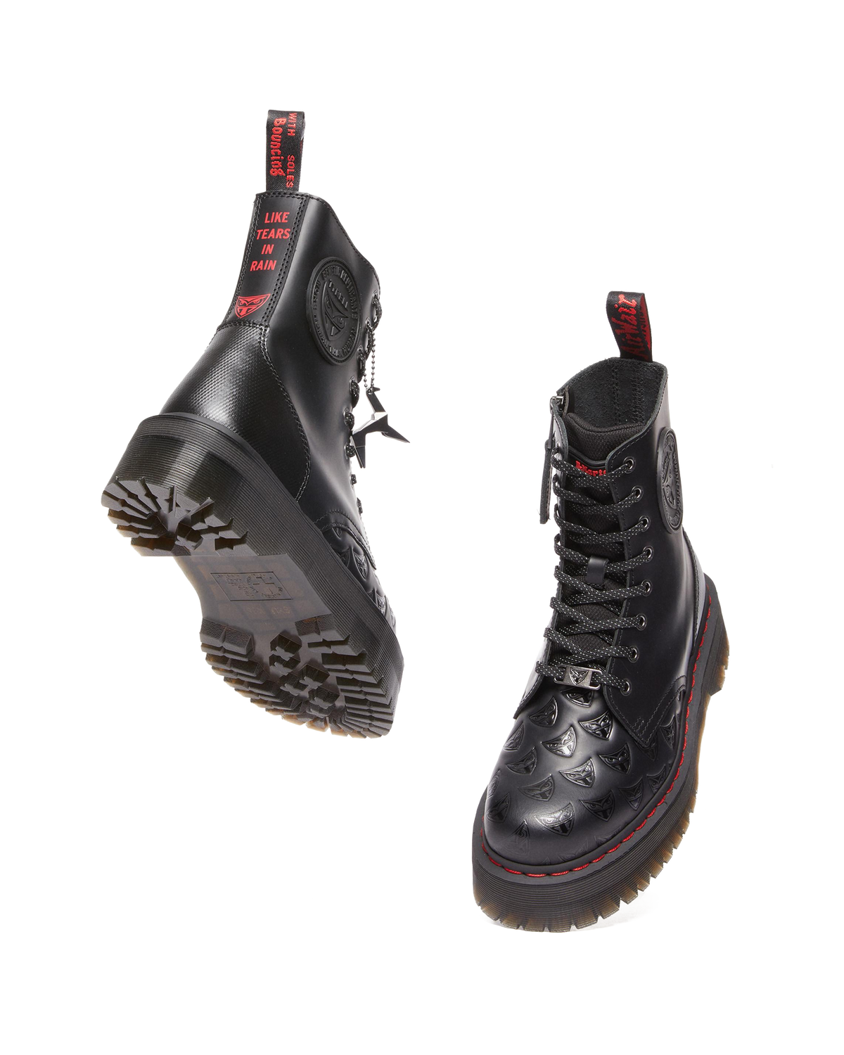 Jadon Boot WB Blade Runner Leather Platforms in Black