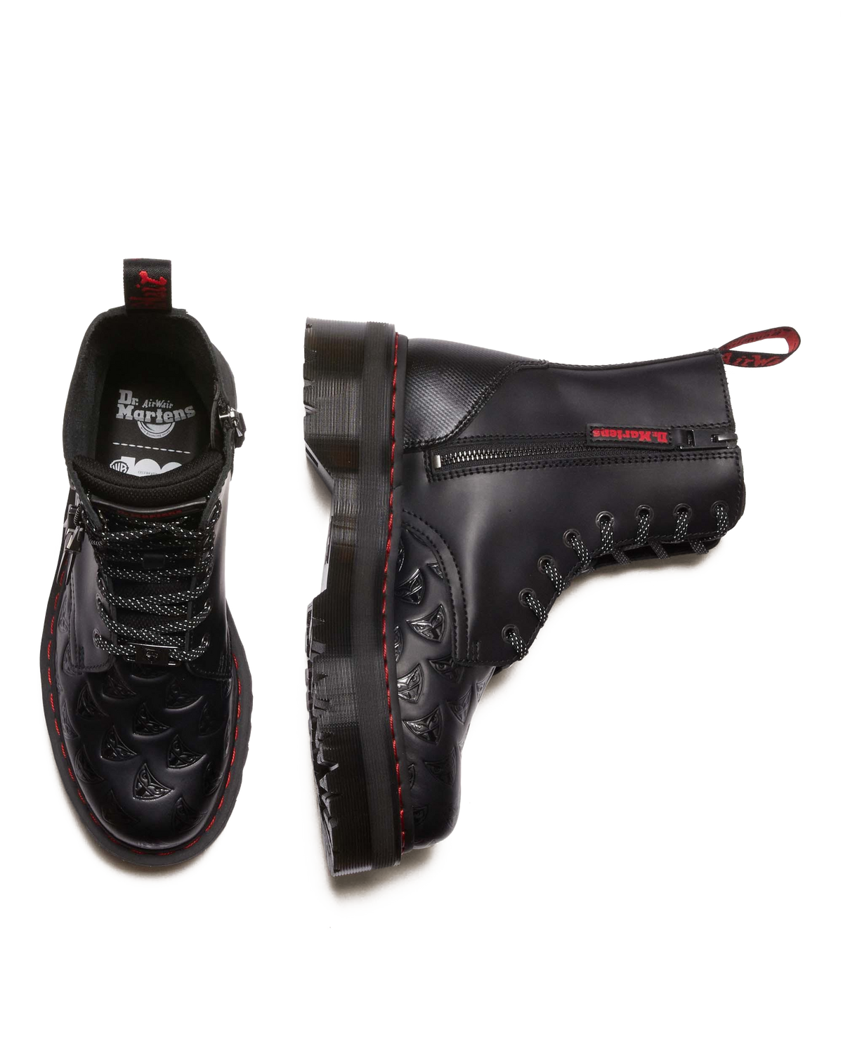 Jadon Boot WB Blade Runner Leather Platforms in Black