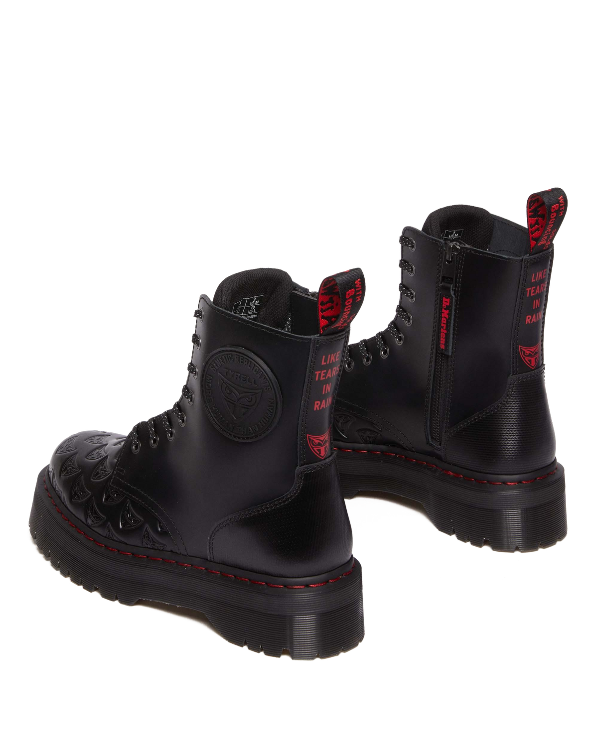 Jadon Boot WB Blade Runner Leather Platforms in Black