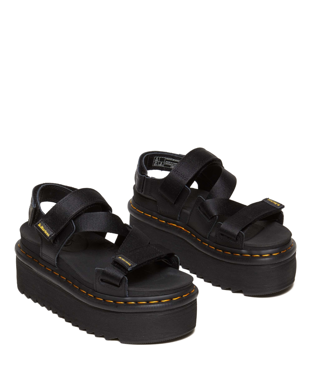Kimber II Athena leather strap sandals in Black