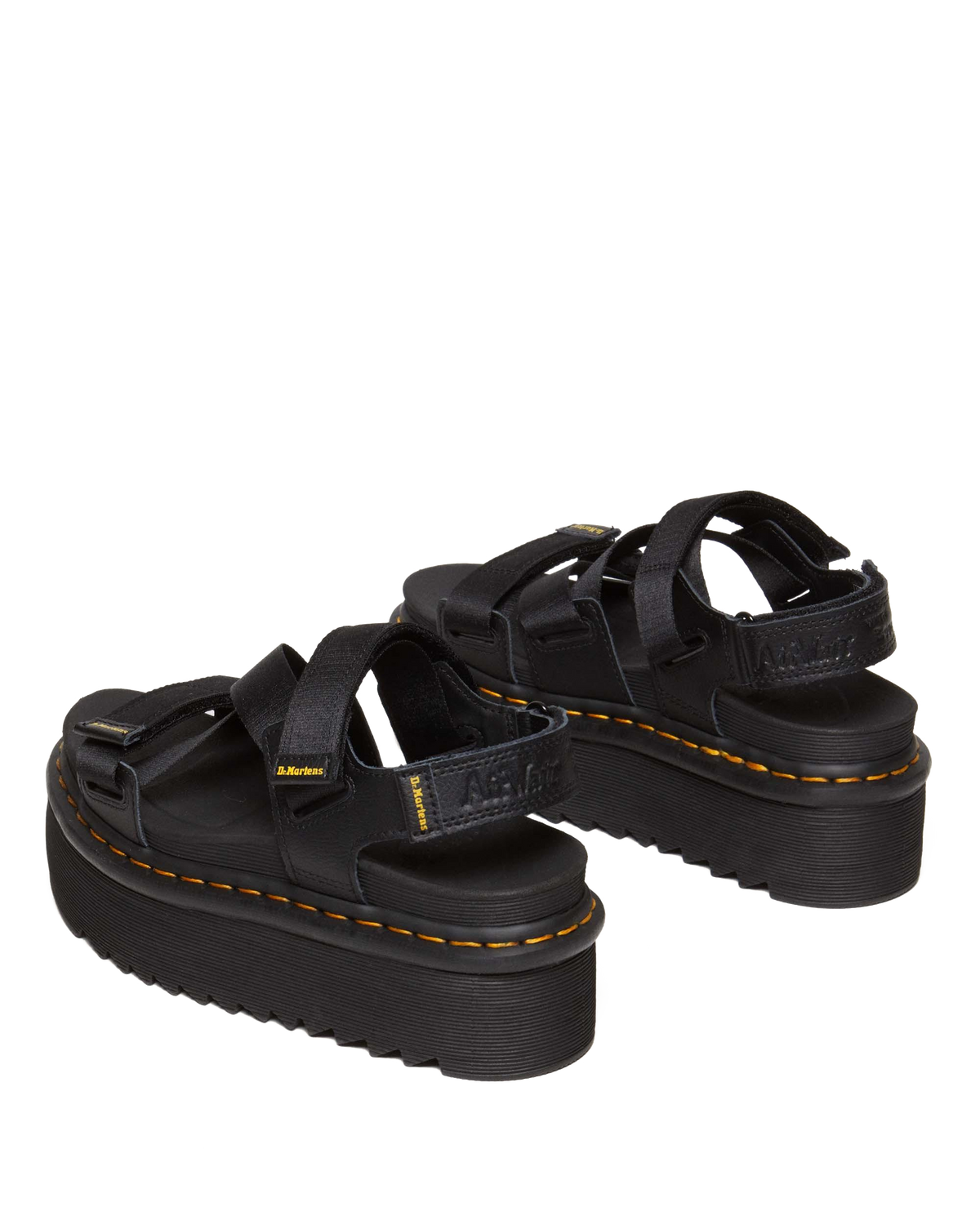 Kimber II Athena leather strap sandals in Black