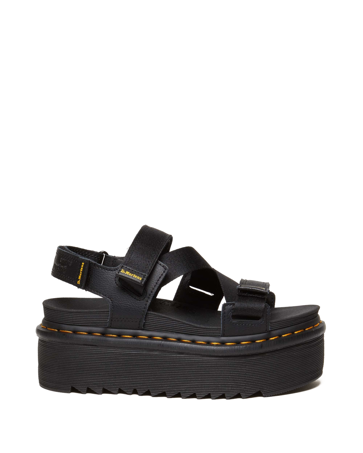 Kimber II Athena leather strap sandals in Black