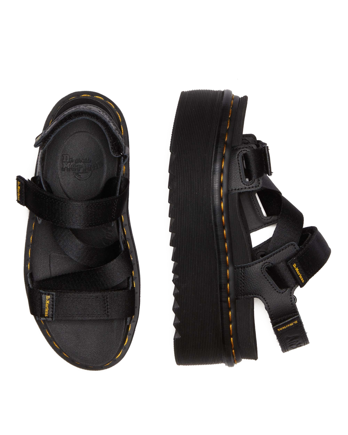 Kimber II Athena leather strap sandals in Black