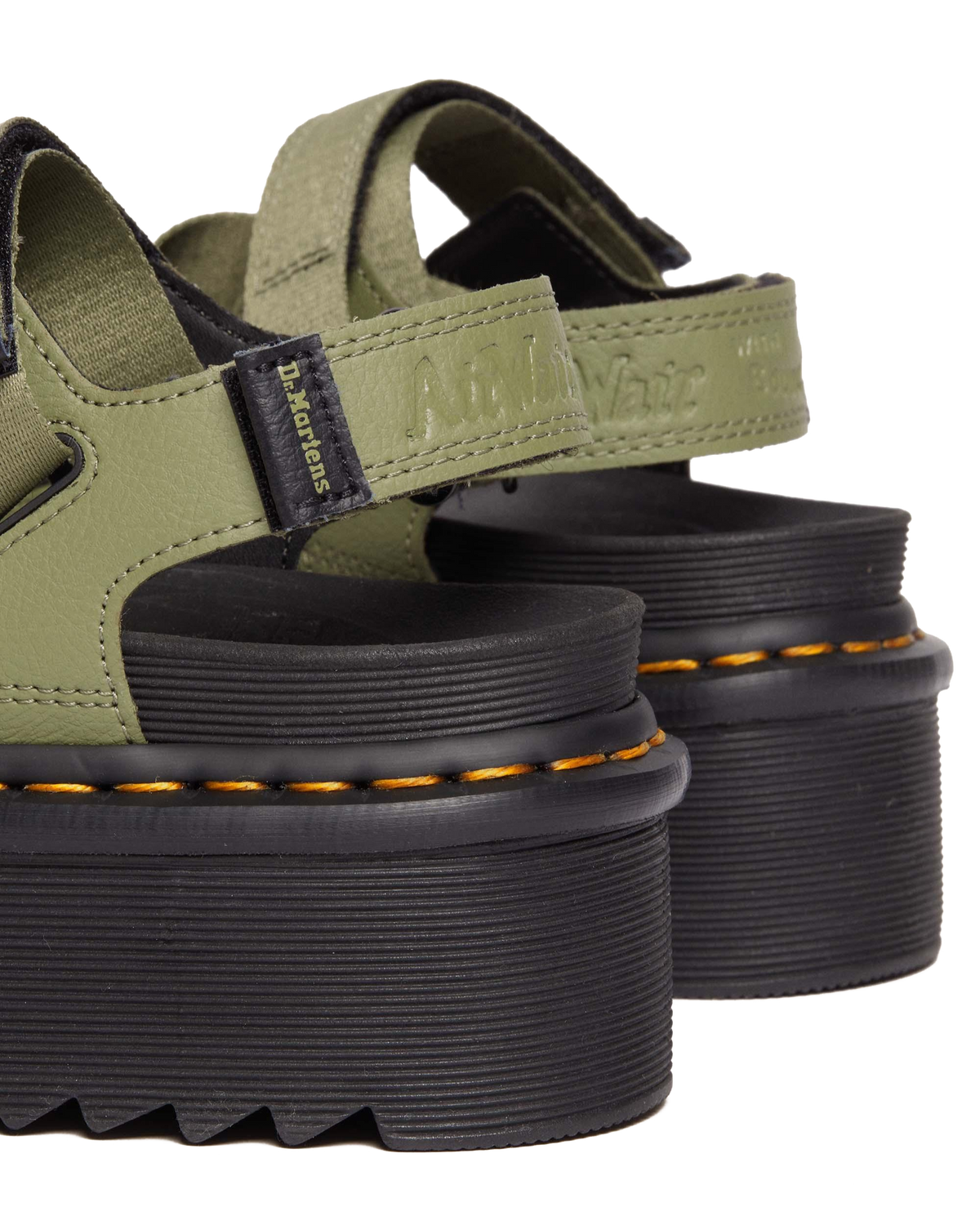 Kimber II Athena leather strap sandals in Olive