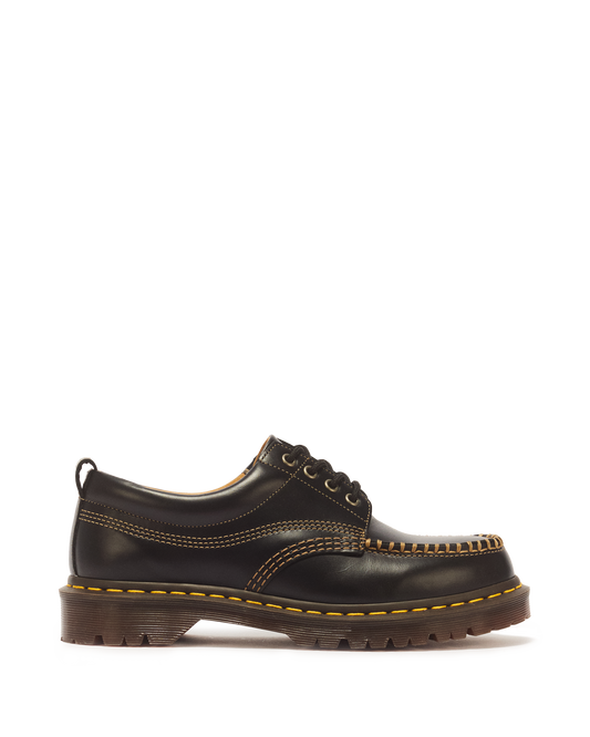 Lowell Leather Moc Toe Shoes in Black