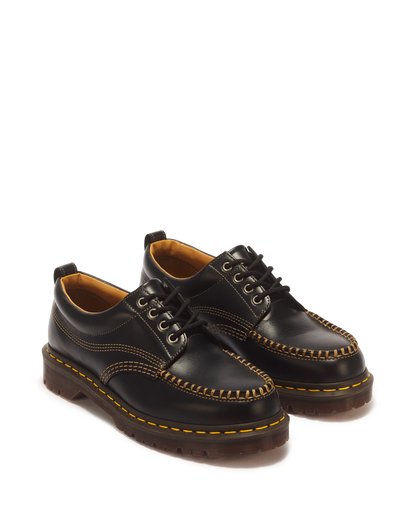 Lowell Leather Moc Toe Shoes in Black