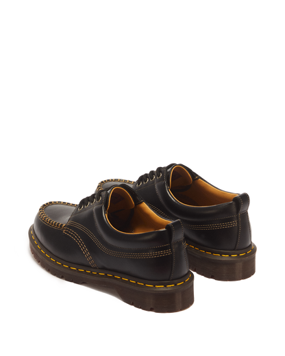 Lowell Leather Moc Toe Shoes in Black