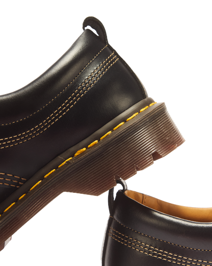 Lowell Leather Moc Toe Shoes in Black
