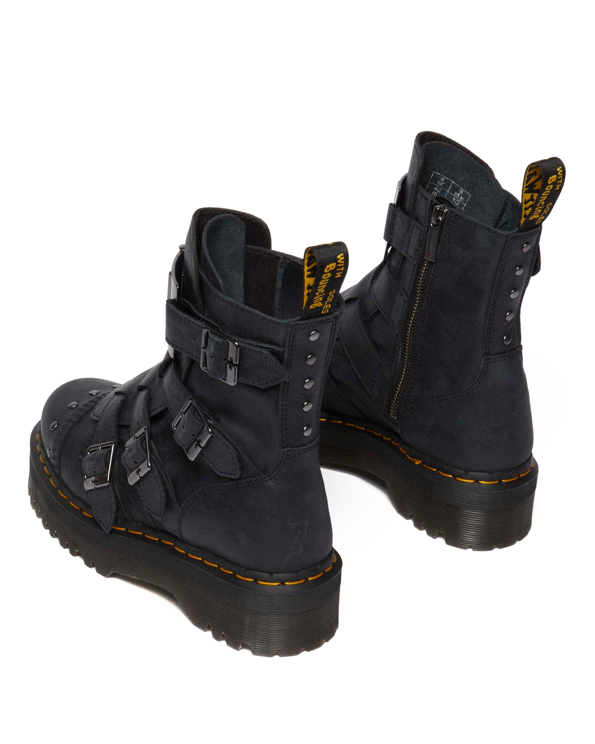 Jadon Boot Hinge Platforms in Black