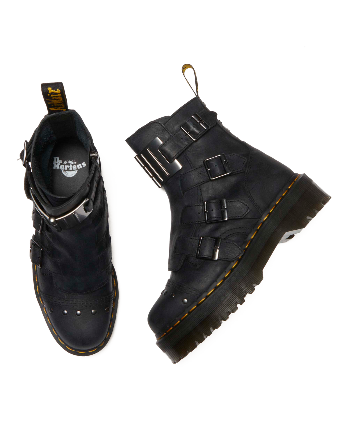 Jadon Boot Hinge Platforms in Black