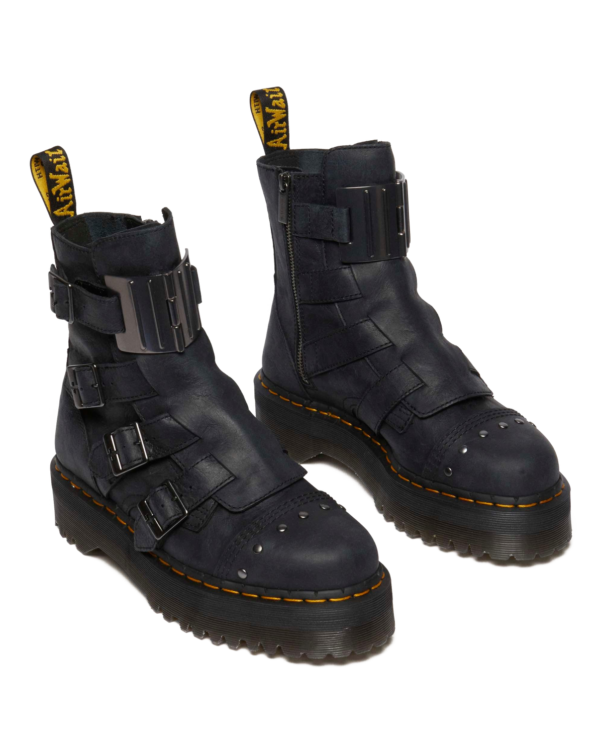Jadon Boot Hinge Platforms in Black