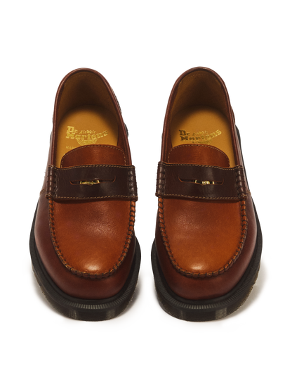 Penton Made in England Leather Loafer in Brown+Amber