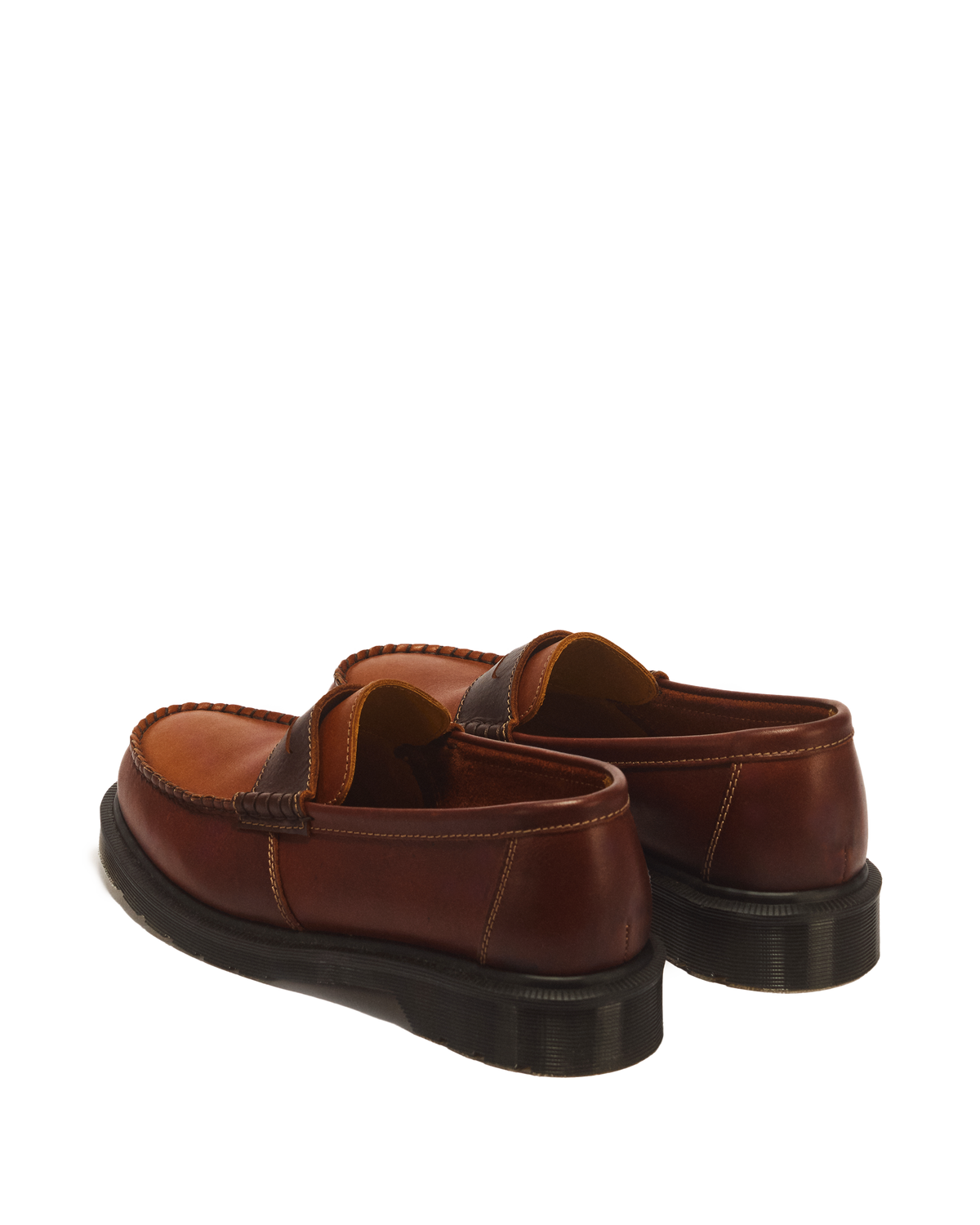 Penton Made in England Leather Loafer in Brown+Amber