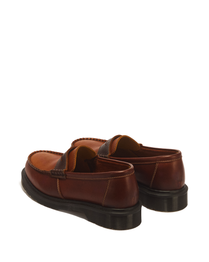 Penton Made in England Leather Loafer in Brown+Amber