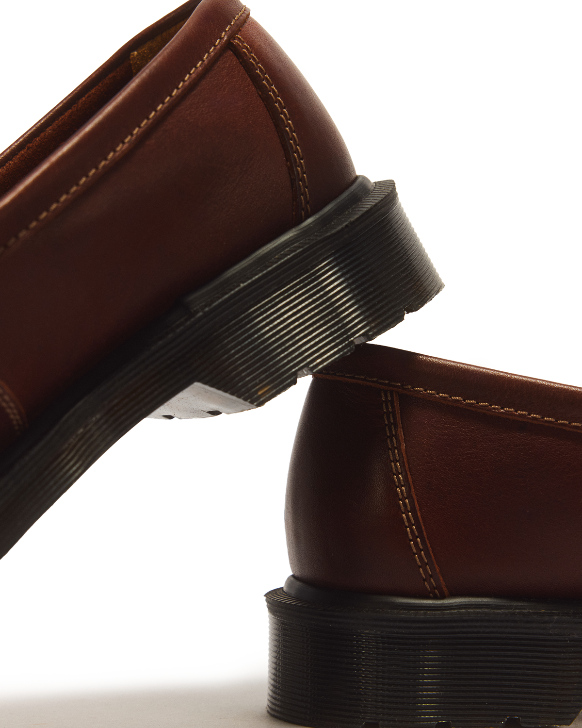 Penton Made in England Leather Loafer in Brown+Amber