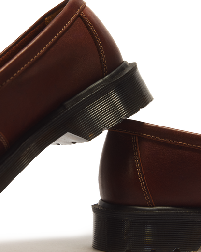Penton Made in England Leather Loafer in Brown+Amber