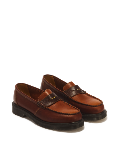 Penton Made in England Leather Loafer in Brown+Amber