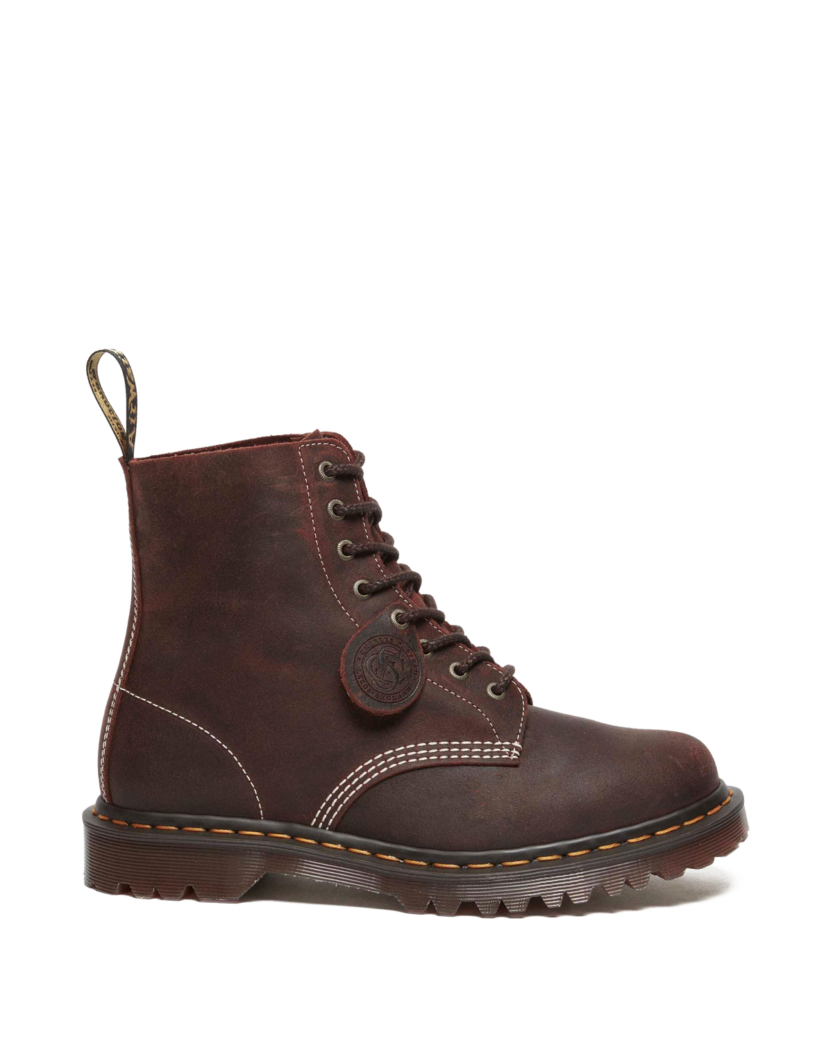 1460 Made in England Wax Commander Lace Up Boots in Brown