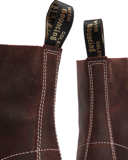 1460 Made in England Wax Commander Lace Up Boots in Brown
