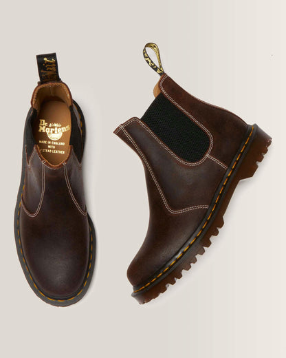 2976 Made in England Wax Commander Chelsea Boots in Brown