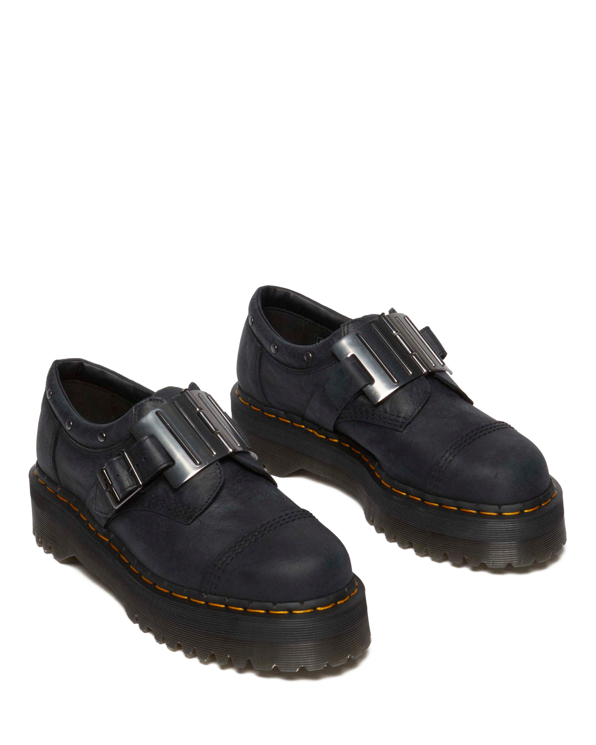 8053 Quad Hinge Platform Causal Shoes in Black