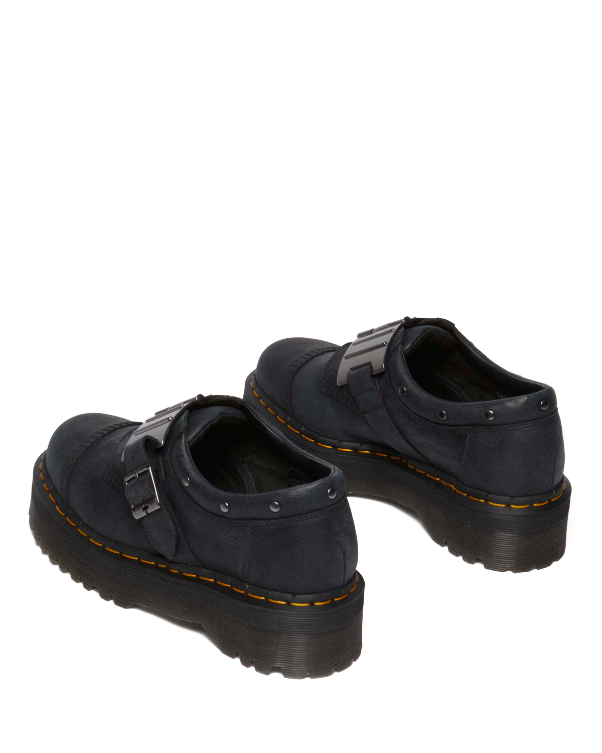 8053 Quad Hinge Platform Causal Shoes in Black