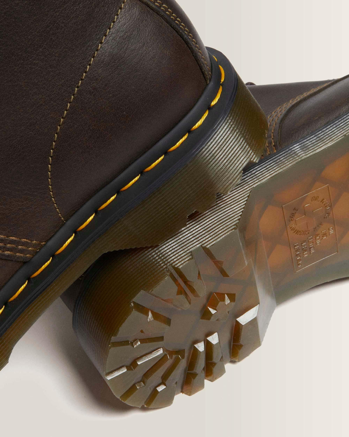 1460 Faux Fur Lined Grizzly Leather Lace Up Boots in Olive