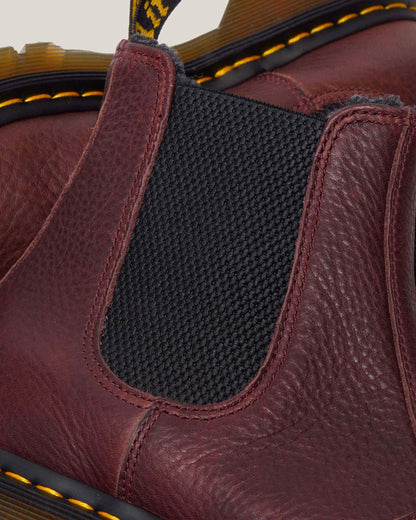 2976 Grizzly Fleece Lined Chelsea Boots in Cherry Red