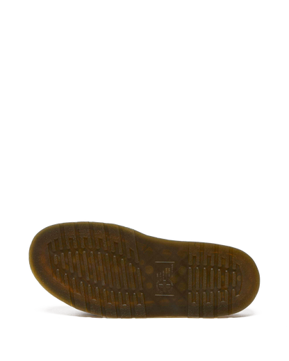 Josef Ambassador Leather Buckle Sandal Slides in Brown