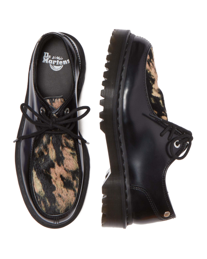 Zeffir 3i Bex Buttero Hair On Shoes in Black+Beige