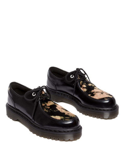 Zeffir 3i Bex Buttero Hair On Shoes in Black+Beige