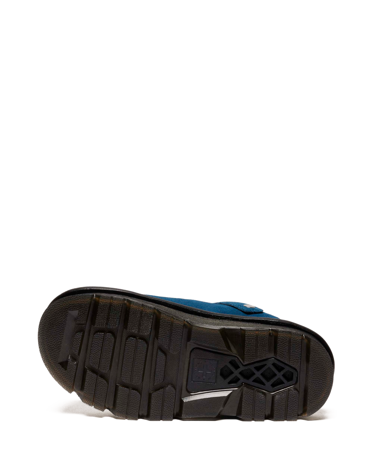 Zebzag Suede Casual Slingback Platform Mules in Neptune Blue