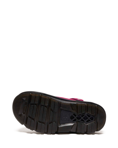 Zebzag Suede Casual Slingback Platform Mules in Fuchsia Pink