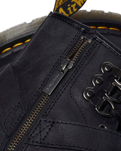 1460 Hardware Antique Leather Lace Up Boots in Black