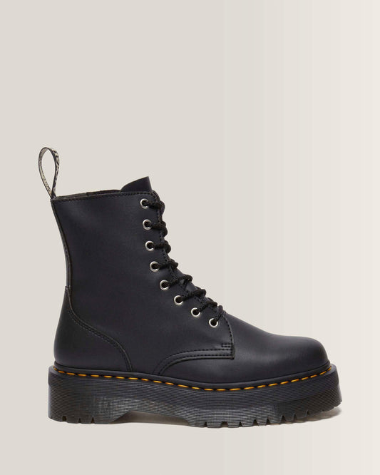 Jadon Boot Genix Nappa Reclaimed Leather Platforms in Black