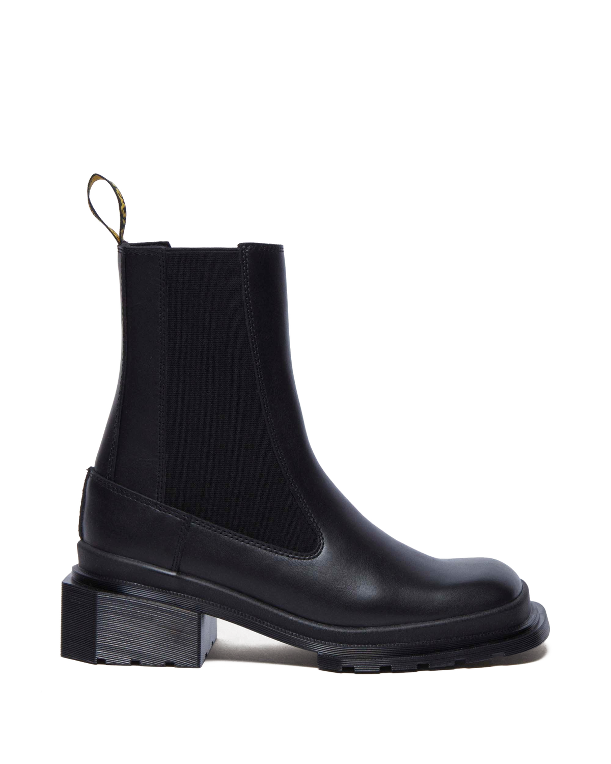 Maybole Square Toe Chelsea Boots in Black