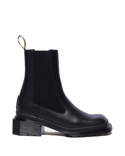 Maybole Square Toe Chelsea Boots in Black
