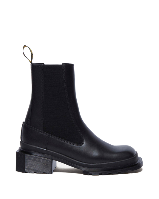 Maybole Square Toe Chelsea Boots in Black