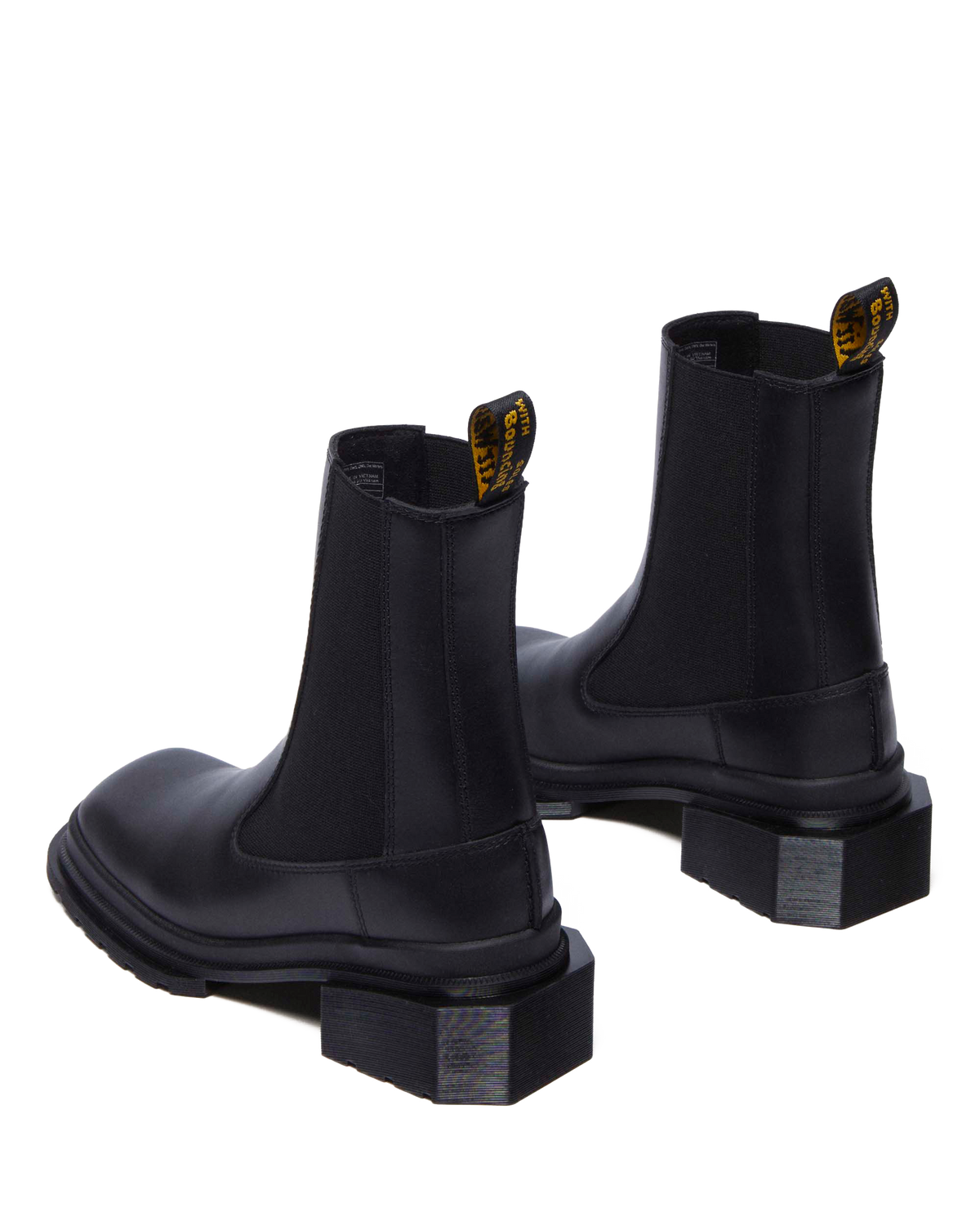 Maybole Square Toe Chelsea Boots in Black