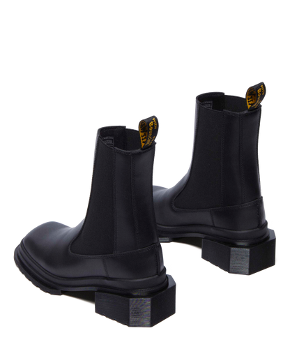 Maybole Square Toe Chelsea Boots in Black