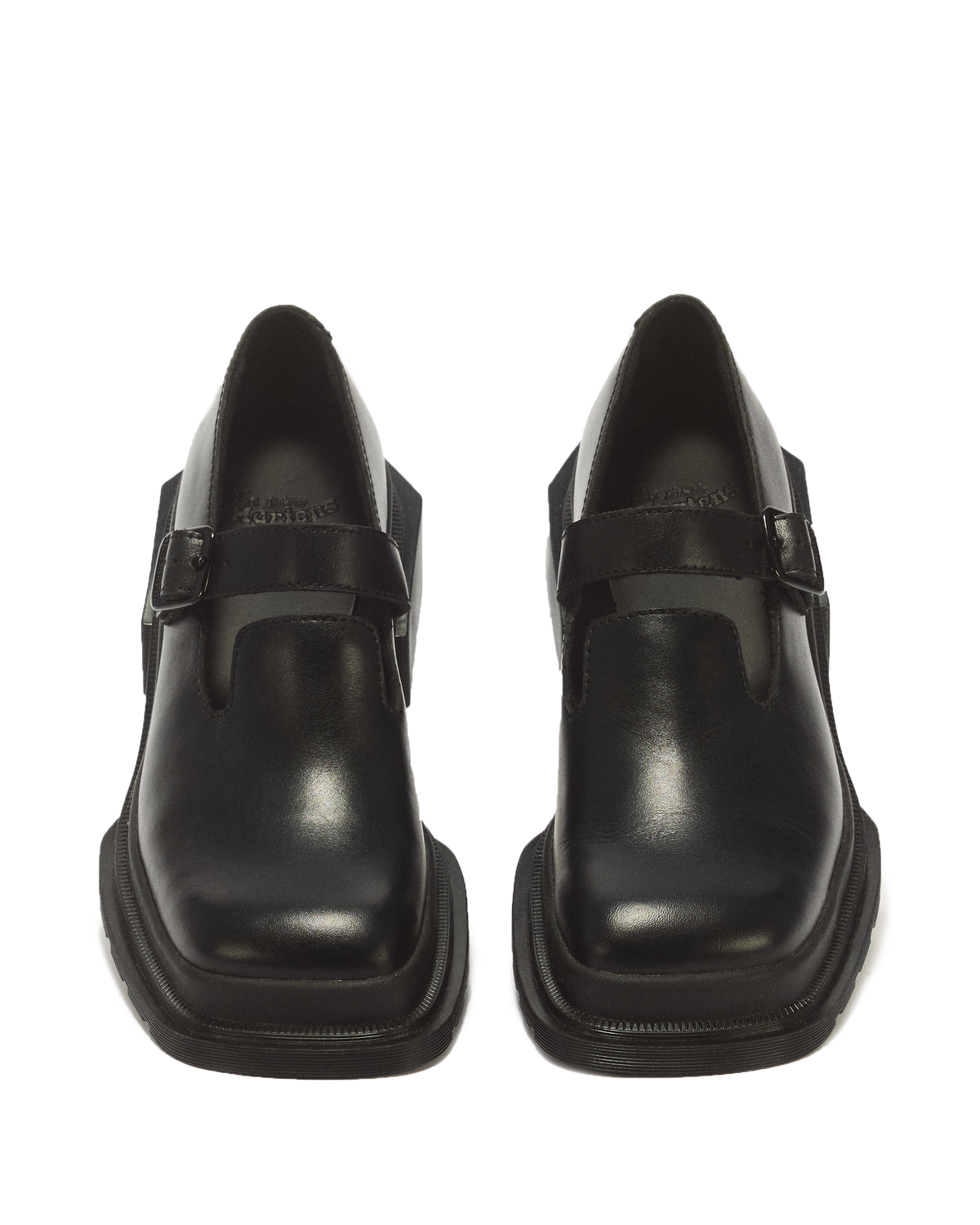 Maybole Square Toe Mary Jane Shoes in Black