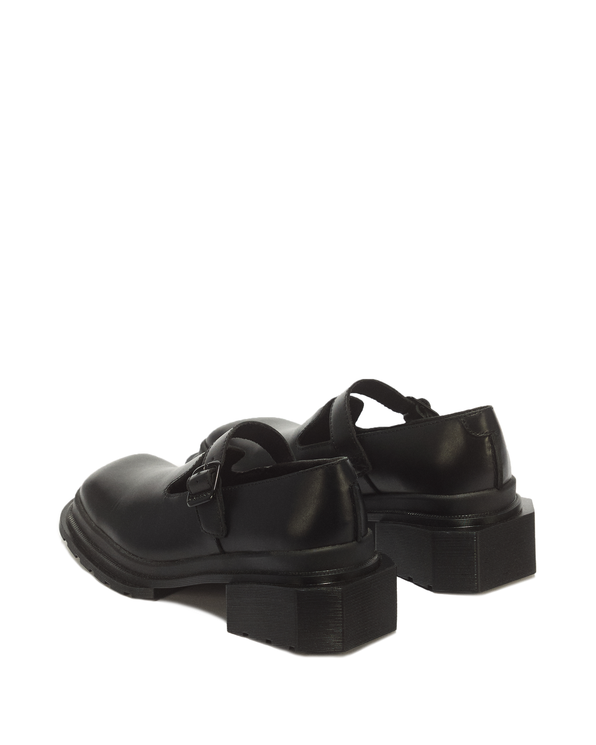 Maybole Square Toe Mary Jane Shoes in Black